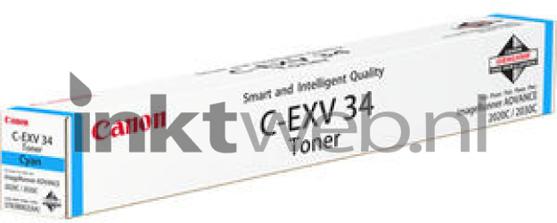 Canon C-EXV 34 cyaan Front box