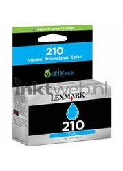 Lexmark 210 cyaan Front box