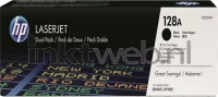 HP 128 twinpack (Opruiming 2 x 1-pack los) zwart