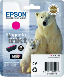 Epson 26XL magenta Front box