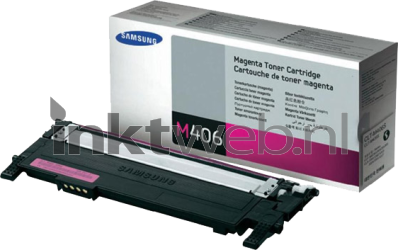 Samsung CLT-M406S magenta Combined box and product