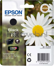 Epson 18 zwart Front box
