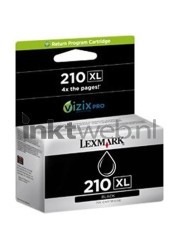 Lexmark 210XL zwart Front box