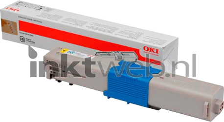 Oki C301 / C321 geel Combined box and product