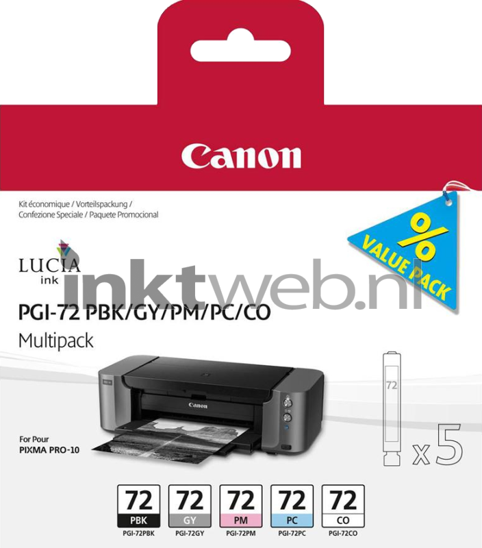 Canon PGI-72 5-pack kleur