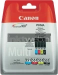Canon CLI-551 4-Pack zwart en kleur