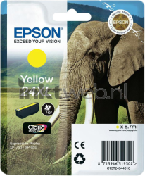 Epson 24XL geel Front box