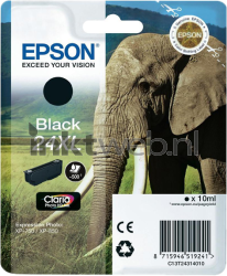 Epson 24XL zwart Front box