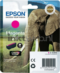 Epson 24 magenta Front box