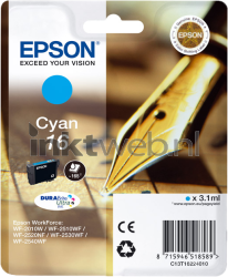 Epson 16 cyaan Front box