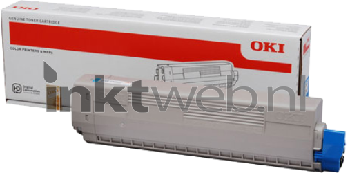 Oki C831 / C841 cyaan Combined box and product