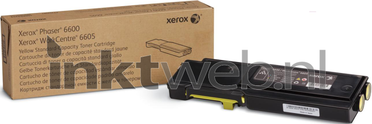 Xerox 6600 geel Combined box and product