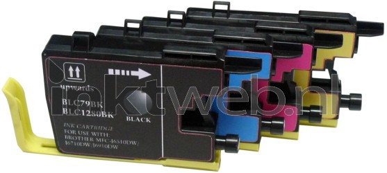 FLWR Brother LC-1280XL Multipack zwart en kleur Product only