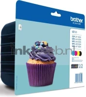 Brother LC-123 Value-pack (Anders Kapotte verpakking) zwart en kleur