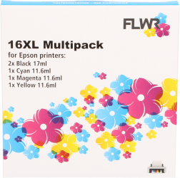 FLWR Epson 16XL Multipack zwart en kleur Front box