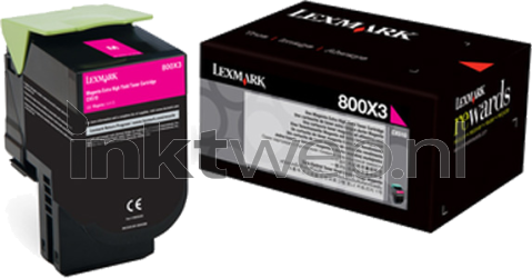 Lexmark 800X3 magenta Combined box and product