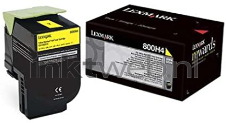 Lexmark 800H4 geel Combined box and product