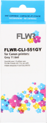 FLWR Canon CLI-551GY grijs Front box