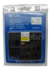 Huismerk Brother  TZE-611 zwart op geel breedte 6 mm Front box