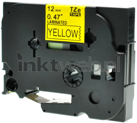 FLWR Brother  TZE-631 zwart op geel breedte 12 mm Product only