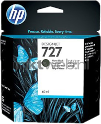 HP 727 mat zwart Front box