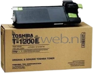 Toshiba T1200E zwart Combined box and product