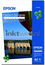 Epson  S041332 Premium fotopapier Halfglanzend | A4 | 251 gr/m² 20 stuks