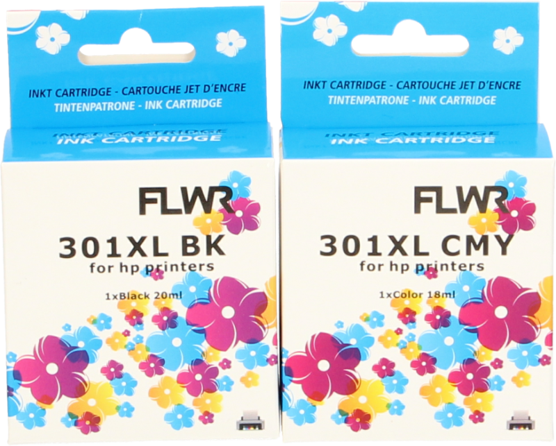 FLWR HP 301XL Multipack kleur (Huismerk (remanufactured))