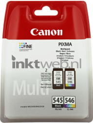 Canon PG-545 / CL-546 Multipack zwart en kleur Front box