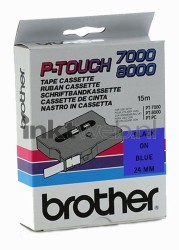 Brother  TX-551 zwart op blauw breedte 24 mm