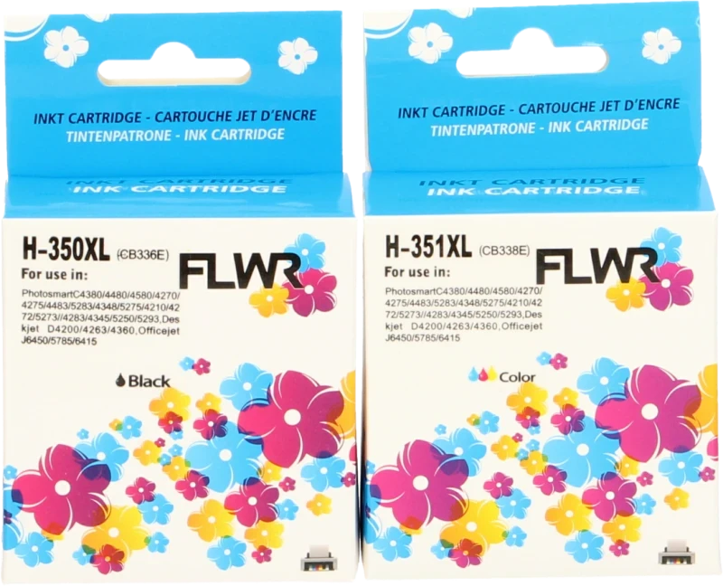 350 351 vervanging voor HP 350 351 cartridges HP 350 351 XL printer HP 350 351 voor Deskjet D4260 D4360 Officejet J5780 J6410 (1 zwart, 1 driekleurig