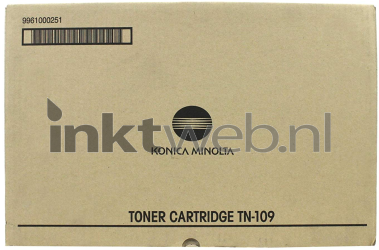Konica Minolta TN-109 zwart Combined box and product