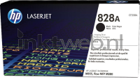 HP 828A (Sticker resten) zwart