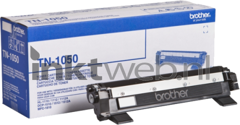Brother TN-1050 zwart Combined box and product