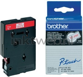 Brother  TC-292 rood op wit breedte 9 mm Combined box and product