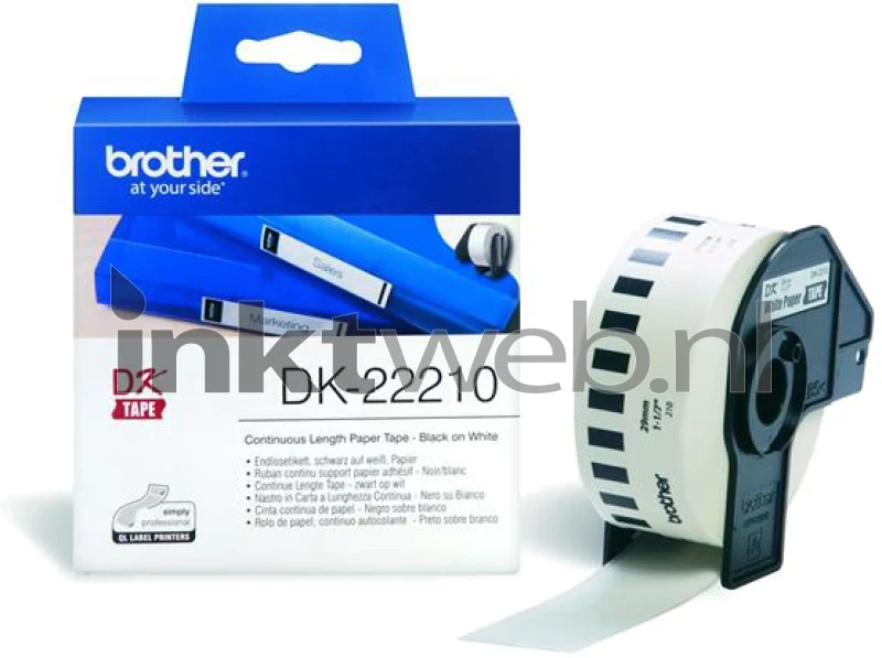 Brother DK-22210 x 29 mm 30,48 m wit