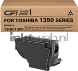 Toshiba T1350 zwart Combined box and product