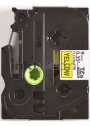 Brother  TZE-FX621 flexible tape zwart op geel breedte 9 mm Product only