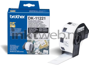 Brother  DK-11221 23 mm x 23 mm  wit DK-11221