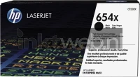 HP 654X (Sticker resten) zwart