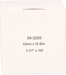 FLWR Brother  DK-22205 62 mm x  30.48 M wit FLWR-DK22205