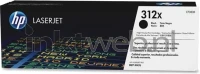 HP 312X (Sticker resten) zwart