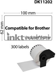 FLWR Brother  DK-11202 62 mm x 100 mm  wit Product only