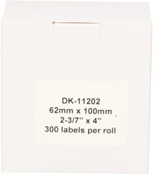 FLWR Brother  DK-11202 62 mm x 100 mm  wit Back box