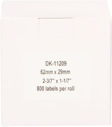 FLWR Brother  DK-11209 62 mm x 29 mm  wit Back box