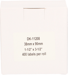 FLWR Brother  DK-11208 38 mm x 90 mm  wit Back box