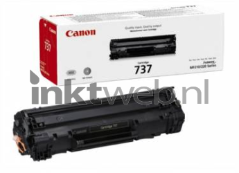 Canon CRG-737 zwart Combined box and product