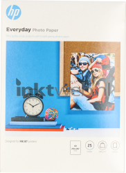 HP  Everyday fotopapier 25 vel Glans | A4 | 200 gr/m² 1 stuks Front box