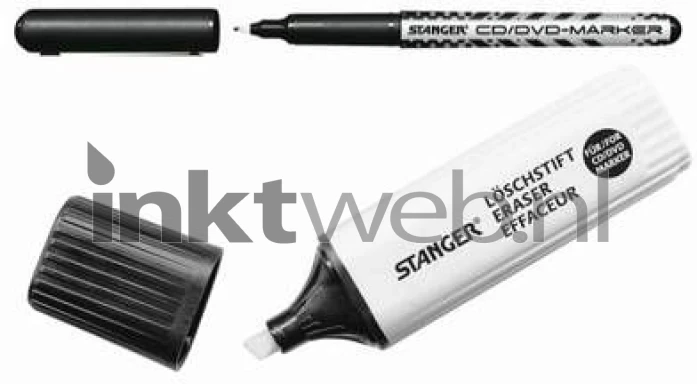 Stanger CD / DVD Marker zwart