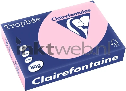 Clairefontaine A4 papier gekleurd Roze